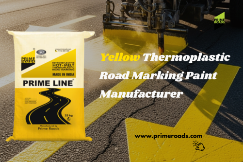 Prime roads manufactured yellow thermoplastic road marking paint