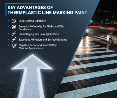 Main advantages of thermoplastic road marking paint - Prime Roads