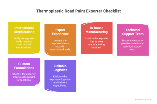 Checklist to choose thermoplastic road paint exporter