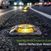 Retro reflective road studs in highway road