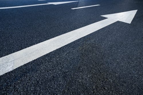 thermoplastic road marking paint applied on NH highway India